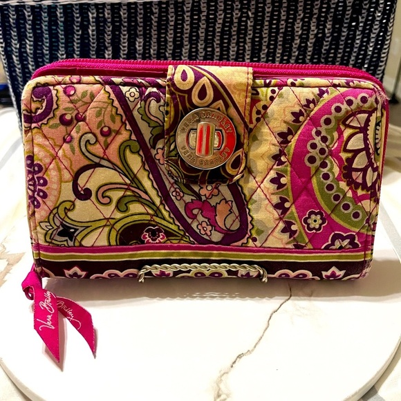 Vera Bradley Berry Paisley Turn Lock Wallet - Picture 3 of 14